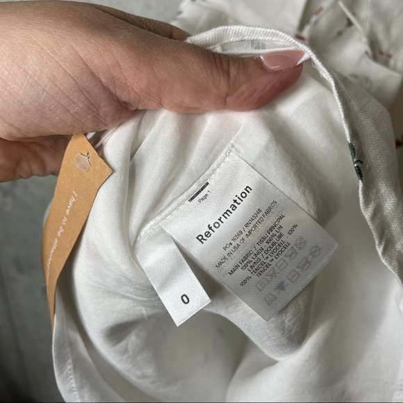 Reformation Lianne Linen Dress sz 0 - Picture 12 of 14